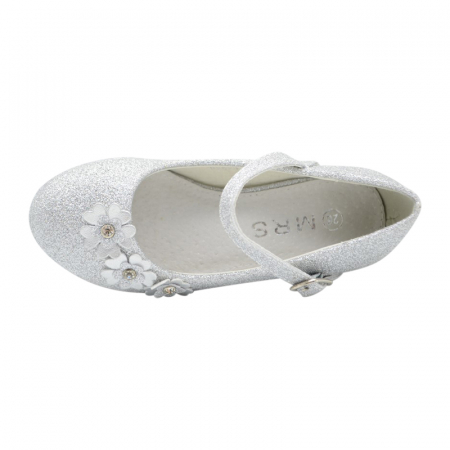 Pantofi cu toc pentru fete MRS RY2023-24, Argintiu [1]