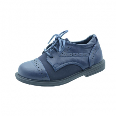 Pantofi eleganti baieti - Pantofi pentru baieti MRS S158-25, Bleumarin