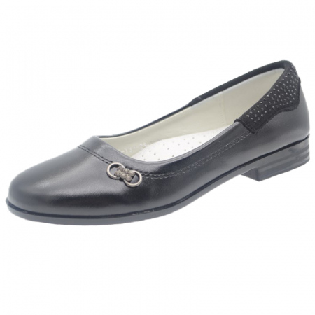 Pantofi fete - Pantofi ortopedici pentru fete Tom Miki C-T37-25-B-26, Negru