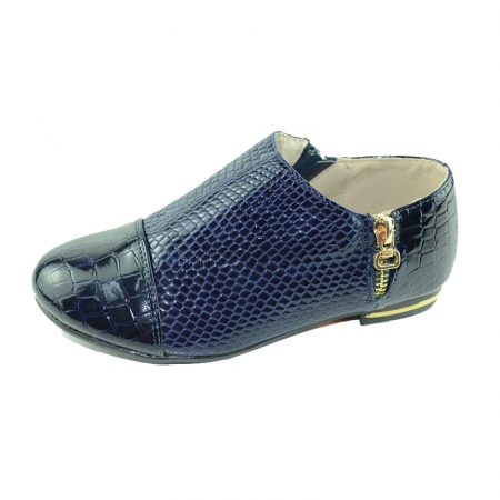 Pantofi cu siret si scai fete - Pantofi pentru fete Badoxx 5LL-299B, Bleumarin
