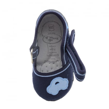 Pantofi profilactici din panza pentru baieti Renbut 33-416-98B1-26, Bleumarin [1]