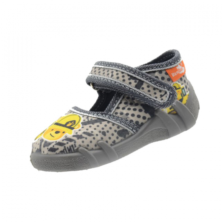 Tenisi baieti - Pantofi profilactici din panza pentru baieti Renbut 33-416-98G-19, Gri
