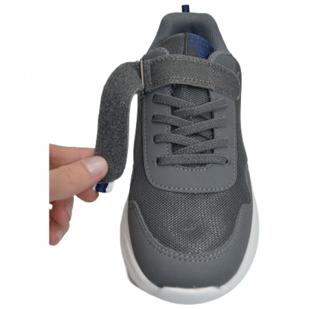Pantofi sport cu led pentru baieti American Club ES119/23, Gri [2]