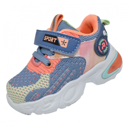 Adidasi fete - Pantofi sport ortopedici din panza pentru fete Tom Miki C-T9948-M, Multicolor