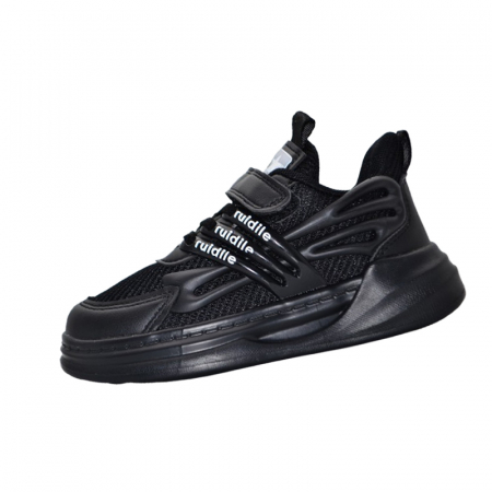 Adidasi baieti - Pantofi ortopedici sport pentru baieti, Tom Miki T-0658-C, Negru