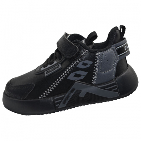 Adidasi baieti - Pantofi sport ortopedici pentru baieti Tom Miki T-10857-C, Negru