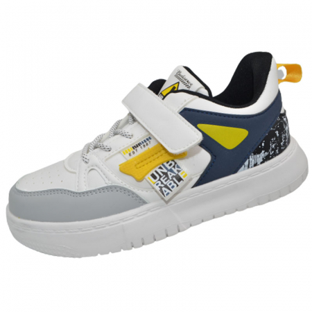 Incaltaminte baieti - Pantofi sport ortopedici pentru baieti Bessky B1533-4C, Alb