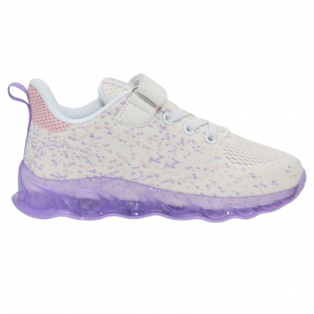 Pantofi sport cu led pentru fete American Club ES135/24, Alb [1]