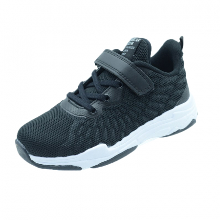 Adidasi baieti - Pantofi sport pentru baieti American Club BS07/20-34, Negru