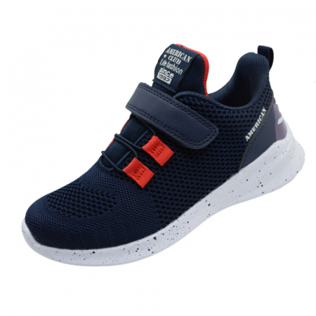 Adidasi baieti - Pantofi sport pentru baieti American Club RD12/22B, Bleumarin