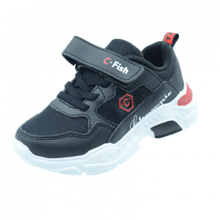 Adidasi baieti - Pantofi sport pentru baieti C-Fish IX41-N-30, Negru