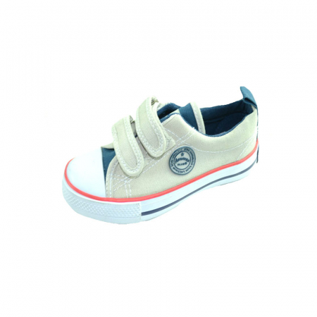 Tenisi baieti - Tenisi din panza pentru baieti American Club PSBAC1C-30, Crem