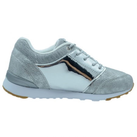 Pantofi sport pentru fete American Club ES ES 10/19A-33, Argintiu [4]