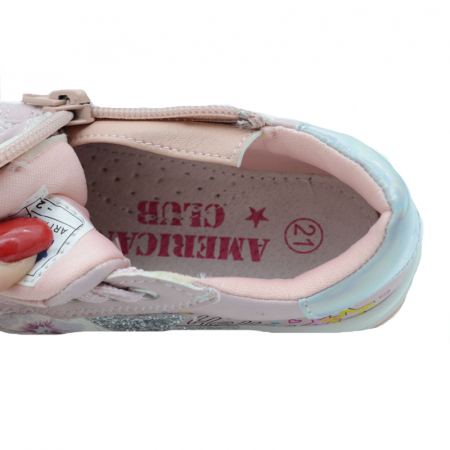 Pantofi sport pentru fete American Club GC15/20R-24, Roz [2]