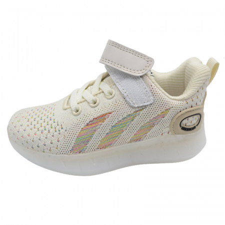 Pantofi sport pentru fete American Club RL 79/22, Crem [2]