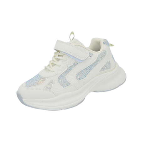Adidasi fete - Pantofi sport pentru fete, Apawwa G1815P, Crem