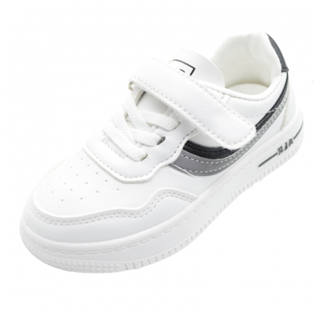 Pantofi cu siret si scai baieti - Pantofi pentru baieti Tom Miki C-T9986-D, Alb