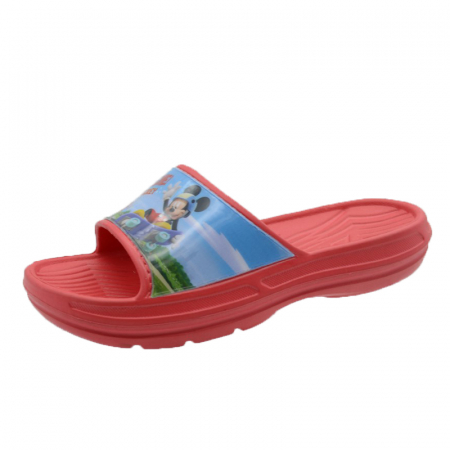 Incaltaminte baieti - Papuci din spuma pentru baieti Mickey Mouse Setino 52517521-27-28, Rosu