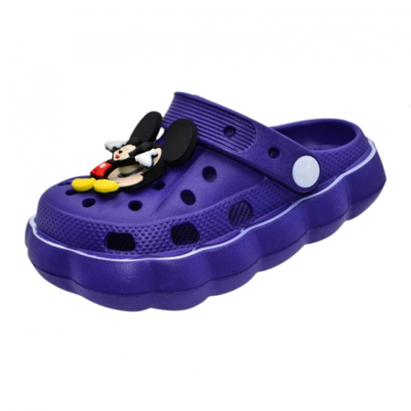 Papuci si slapi baieti - Papuci din spuma EVA Mickey Mouse pentru baieti Mini Junior PSE-7, Albastru