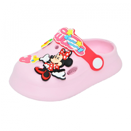 Papuci si slapi fete - Papuci din spuma EVA Minnie Mouse pentru fete Mini Junior PAP-MJ1, Roz