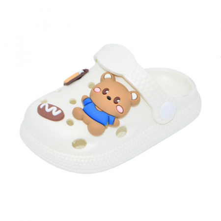 Papuci si slapi baieti - Papuci din spuma EVA pentru copii Mini Junior PAP-MJ21, Crem