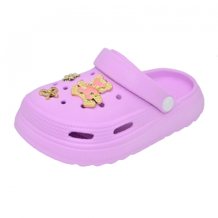 Papuci si slapi fete - Papuci din spuma EVA pentru fete Mini Junior PAP-MJ16, Mov