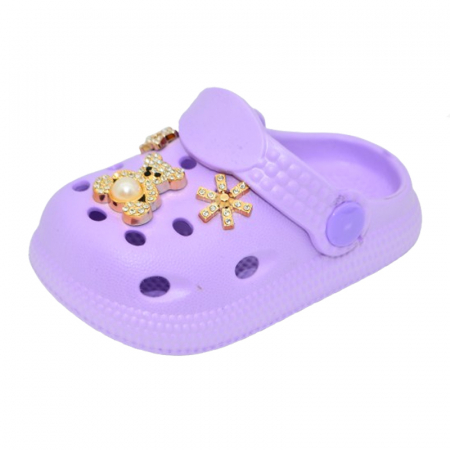 Papuci si slapi fete - Papuci din spuma EVA pentru fete Mini Junior PAP-MJ19, Mov