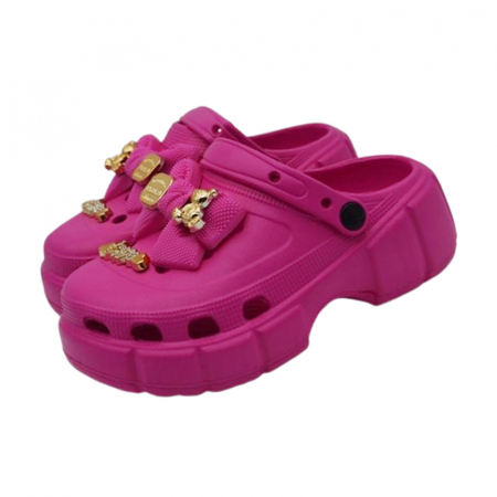 Papuci si slapi fete - Papuci din spuma EVA, pentru fete, Mini Junior PSF-100625MJF, Fucsia
