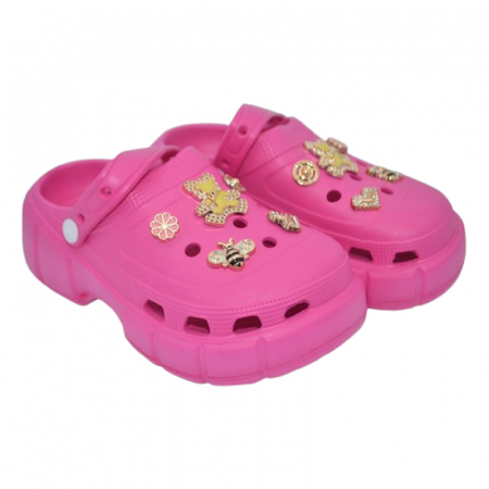 Papuci din spuma EVA, pentru fete, Mini Junior PSF-100625F, Fucsia [1]