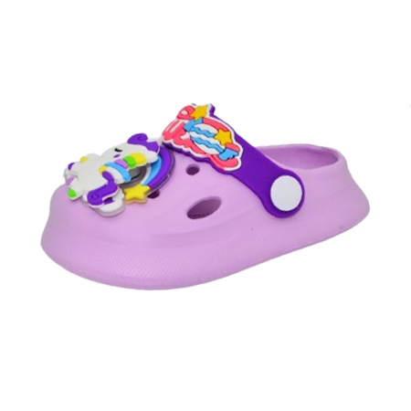 Papuci si slapi fete - Papuci din spuma pentru fete Mini Junior PPMJ-2, Mov