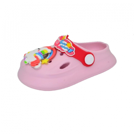 Papuci si slapi fete - Papuci din spuma pentru fete Mini Junior PPMJ-3, Roz