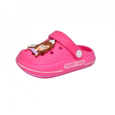 Papuci si slapi fete - Papuci din spuma pentru fete Mini Junior PPMJ-8, Fucsia