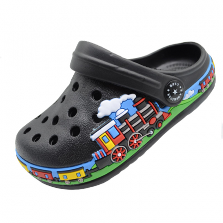 Papuci si slapi baieti - Papuci pentru baieti American Club NH 46/22N, Negru