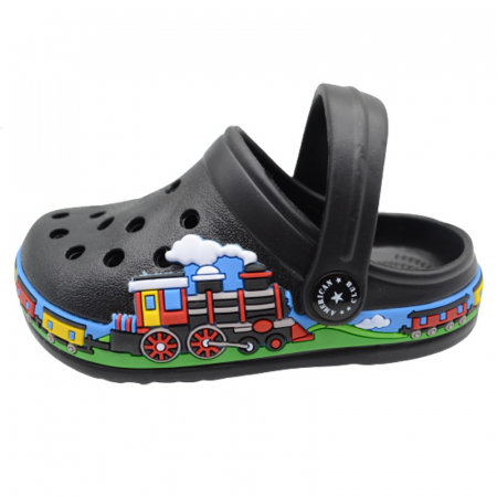 Papuci pentru baieti American Club NH 46/22N, Negru [1]