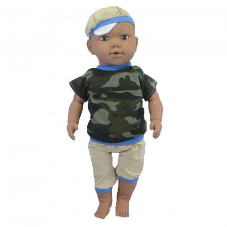 Papusi - Papusa baiat 60 cm pentru copii 3+ ani Mini Junior PPSA-3, Multicolor