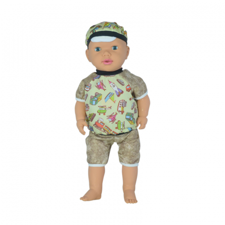 Papusi - Papusa baietel 60 cm pentru fete 3+ ani Mini Junior 056228-3G, Multicolor