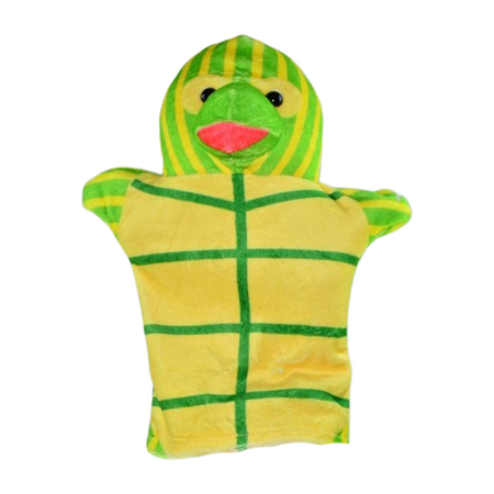 Jocuri si jucarii educative - Păpușă de mână, in forma de broasca testoasa, Mini Junior PM0509BT, Verde