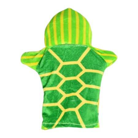 Păpușă de mână, in forma de broasca testoasa, Mini Junior PM0509BT, Verde [1]
