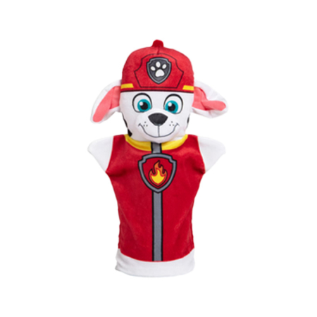 Jocuri si jucarii educative - Păpușă de mână, in forma de caine, Paw Patrol, Mini Junior PM0509M2, Rosu