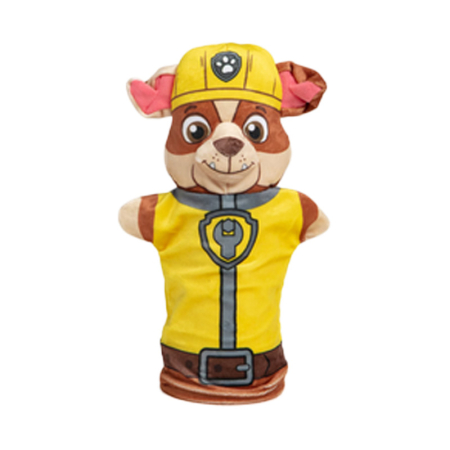 Jocuri si jucarii educative - Păpușă de mână, in forma de caine, Paw Patrol, Mini Junior PM0509R, Galben