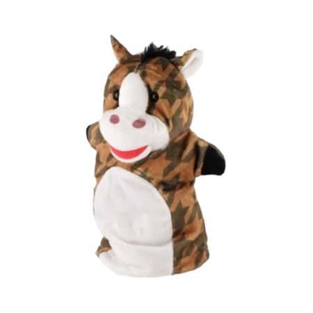 Păpușă de mână, in forma de măgar, Mini Junior PM0509C, Alb [1]