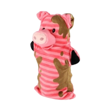 Păpușă de mână, in forma de porc, Mini Junior PM0509P, Roz [1]