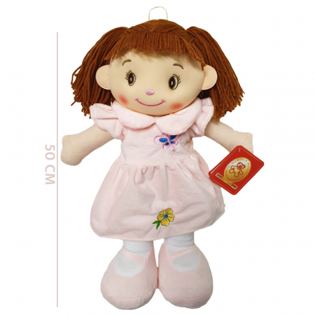 Papusa vorbitoare de plus 50 cm  RCO WJ7217, Roz [1]