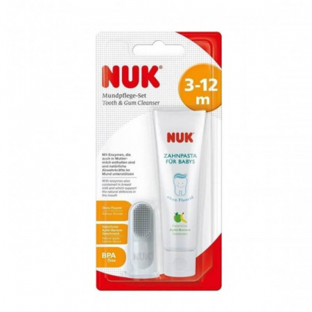 Set de curatare pentru dinti si gingii Nuk 256396, Alb [1]
