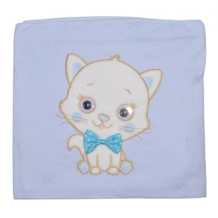 Accesorii camera bebe - Patura 100 X 95 cm pentru copii Minijunior 180424-7, Albastru