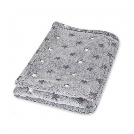 Paturici si pleduri bebelusi - Patura 75 X 100 cm pentru copii Baby Matex TB0294G, Gri