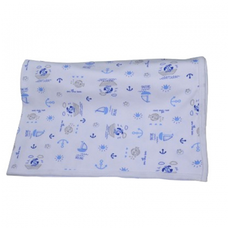 Paturici si pleduri bebelusi - Patura din bumbac pentru copii Minijunior MJ1104A, Alb