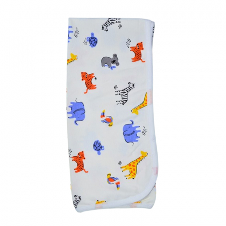 Paturici si pleduri bebelusi - Patura din bumbac 90 x 80 cm, pentru bebelusi, Mini Junior PT0805AC, Alb