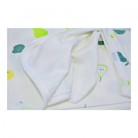 Patura din bumbac 90 x 80 cm, pentru bebelusi, Mini Junior PT0805FC, Alb [1]