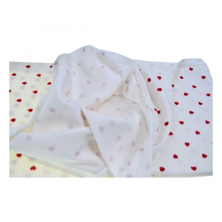 Patura din bumbac 90 x 80 cm, pentru bebelusi, Mini Junior PT0805IR, Alb [3]